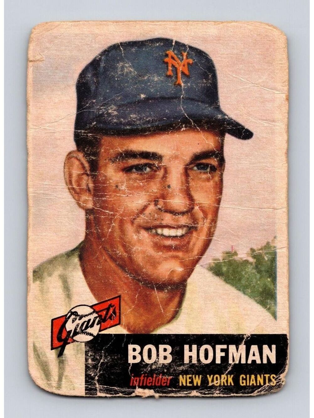 1953 Topps #182 Bobby Hofman Baseball Card
